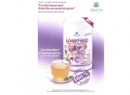 liverhelp ceai detoxifiant si hepatoprotector